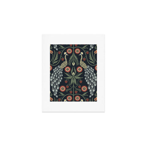 Emanuela Carratoni Peacocks and Berries Art Print