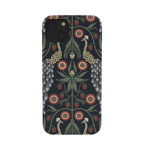 Emanuela Carratoni Peacocks and Berries Phone Case