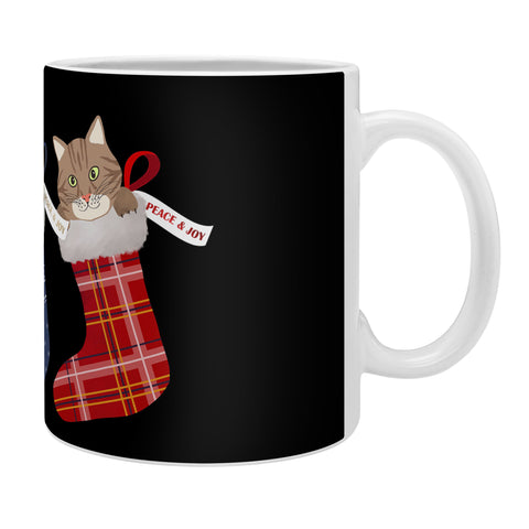Emanuela Carratoni Pets in Christmas Stocking Coffee Mug