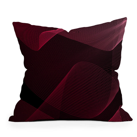 Emanuela Carratoni Pink Idea Outdoor Throw Pillow