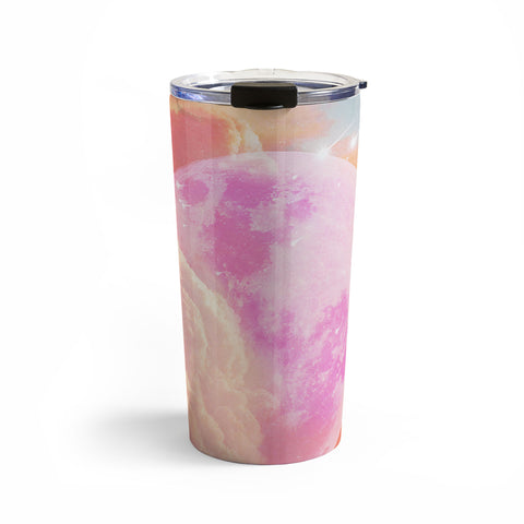 Emanuela Carratoni Pink Moon Landscape Travel Mug