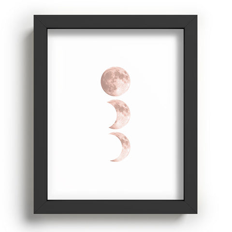 Emanuela Carratoni Pink Moon on White Recessed Framing Rectangle