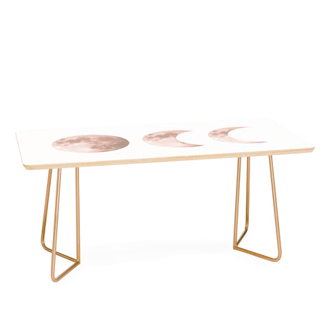 Emanuela Carratoni Pink Moon on White Coffee Table