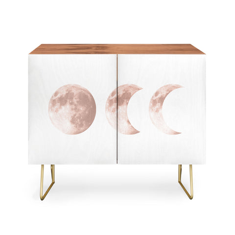 Emanuela Carratoni Pink Moon on White Credenza