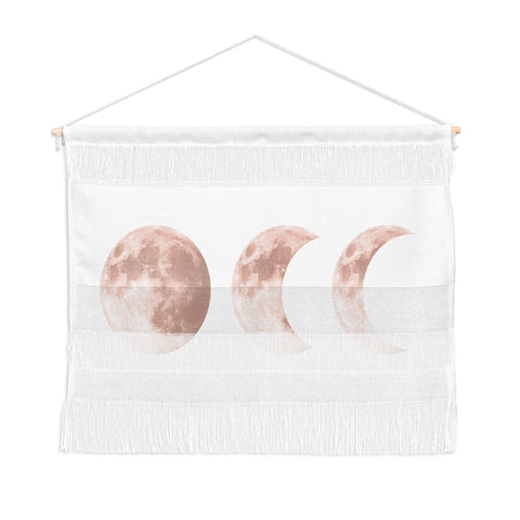 Emanuela Carratoni Pink Moon on White Wall Hanging Landscape