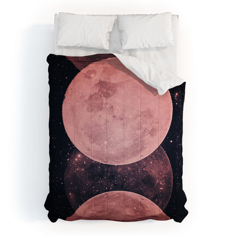 Emanuela Carratoni Pink Moon Phases Comforter