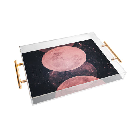 Emanuela Carratoni Pink Moon Phases Acrylic Tray