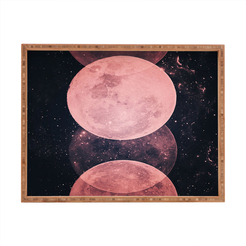 Emanuela Carratoni Pink Moon Phases Rectangular Tray