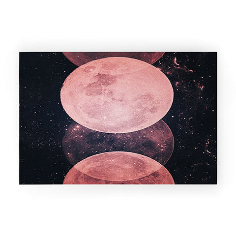 Emanuela Carratoni Pink Moon Phases Welcome Mat