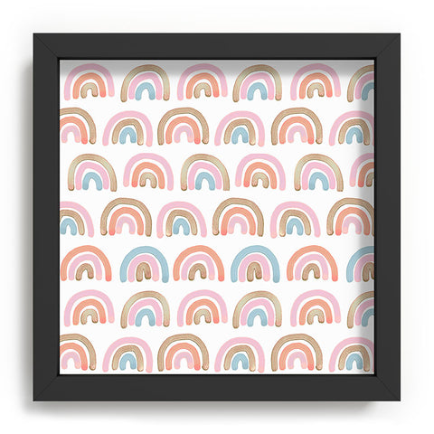 Emanuela Carratoni Pink Rainbows Recessed Framing Square