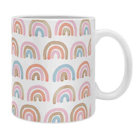 Emanuela Carratoni Pink Rainbows Coffee Mug