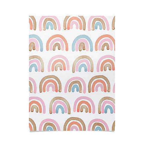 Emanuela Carratoni Pink Rainbows Poster