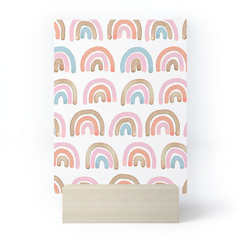 Emanuela Carratoni Pink Rainbows Mini Art Print