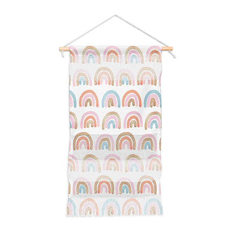 Emanuela Carratoni Pink Rainbows Wall Hanging Portrait