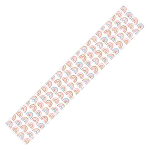 Emanuela Carratoni Pink Rainbows Table Runner