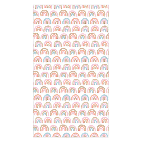 Emanuela Carratoni Pink Rainbows Tablecloth