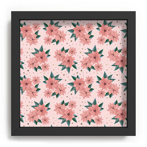 Emanuela Carratoni Poinsettia Theme Recessed Framing Square