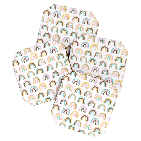 Emanuela Carratoni Precious Rainbows Coaster Set