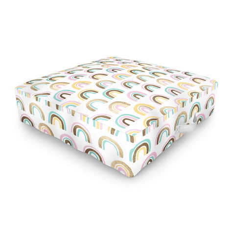 Emanuela Carratoni Precious Rainbows Outdoor Floor Cushion