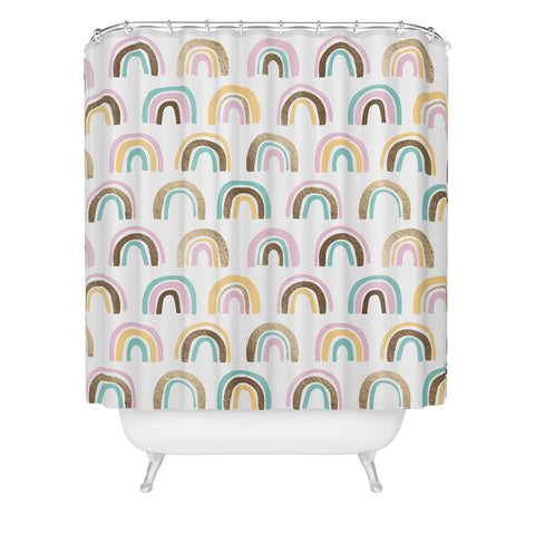 Emanuela Carratoni Precious Rainbows Shower Curtain