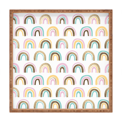 Emanuela Carratoni Precious Rainbows Square Tray