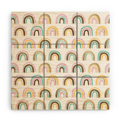 Emanuela Carratoni Precious Rainbows Wood Wall Mural