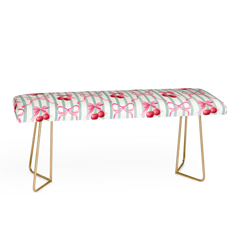 Emanuela Carratoni Preppy Bows and Cherries Bench