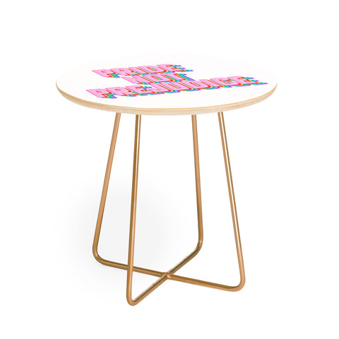 Emanuela Carratoni Pride not Prejudice Round Side Table