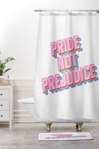 Emanuela Carratoni Pride not Prejudice Shower Curtain And Mat