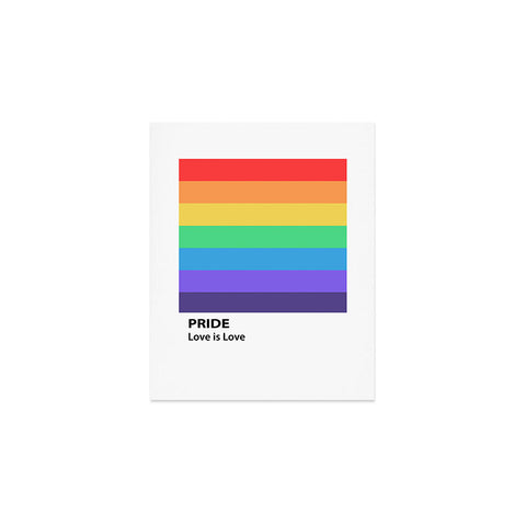 Emanuela Carratoni Pride Rainbow Flag Art Print