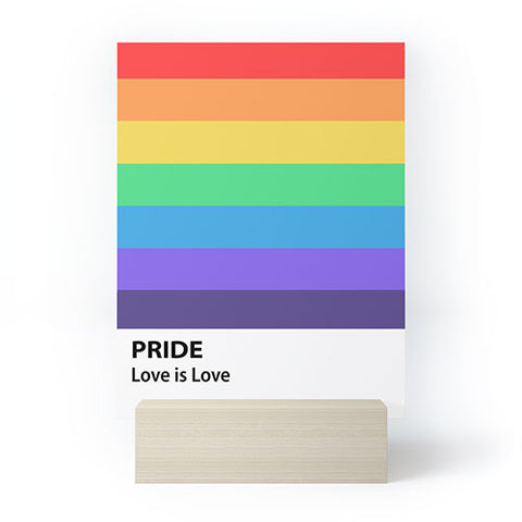 Emanuela Carratoni Pride Rainbow Flag Mini Art Print