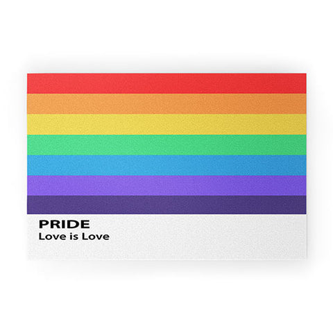 Emanuela Carratoni Pride Rainbow Flag Welcome Mat