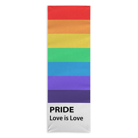 Emanuela Carratoni Pride Rainbow Flag Yoga Towel