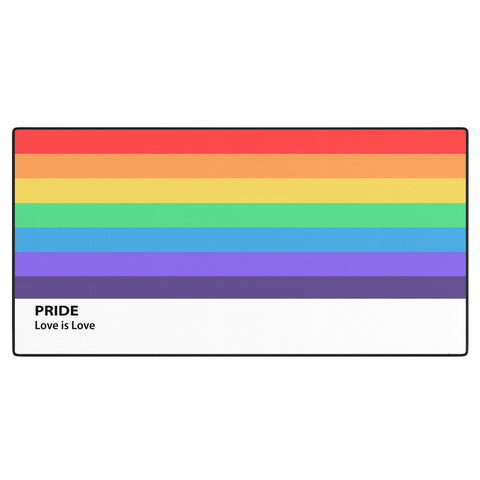 Emanuela Carratoni Pride Rainbow Flag Desk Mat