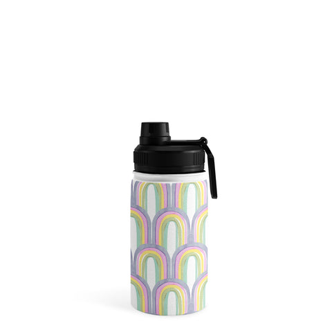 Emanuela Carratoni Rainbow Pastel Theme Water Bottle