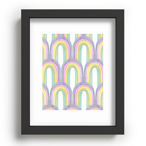 Emanuela Carratoni Rainbow Pastel Theme Recessed Framing Rectangle