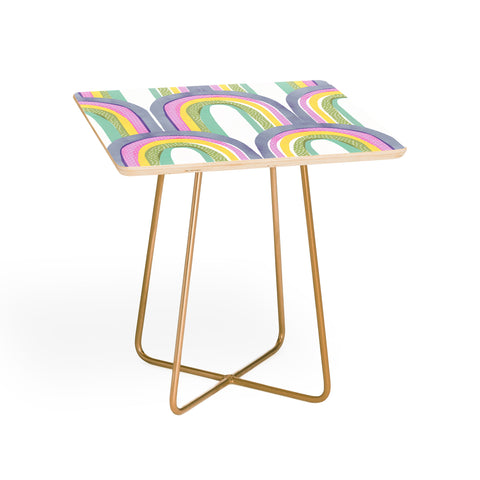 Emanuela Carratoni Rainbow Pastel Theme Side Table