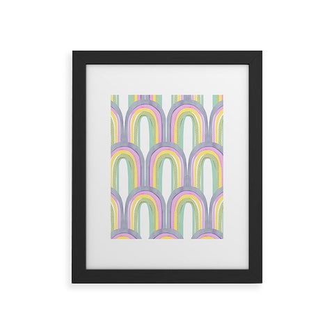 Emanuela Carratoni Rainbow Pastel Theme Framed Art Print