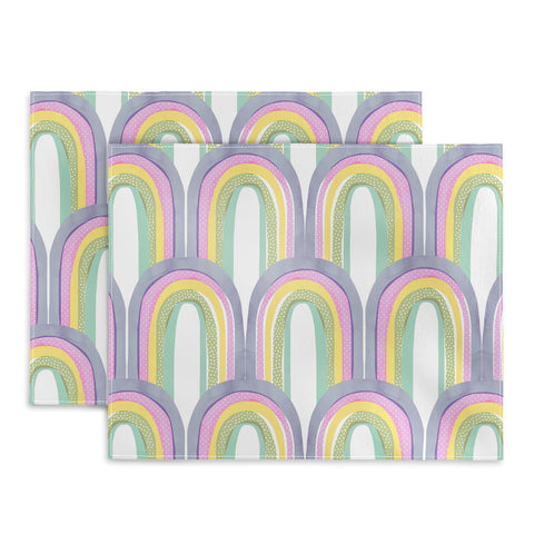Emanuela Carratoni Rainbow Pastel Theme Placemat