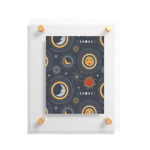 Emanuela Carratoni Retro Universe Floating Acrylic Print