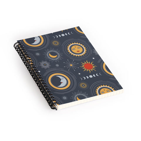 Emanuela Carratoni Retro Universe Spiral Notebook