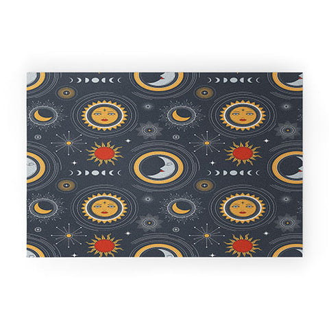 Emanuela Carratoni Retro Universe Welcome Mat