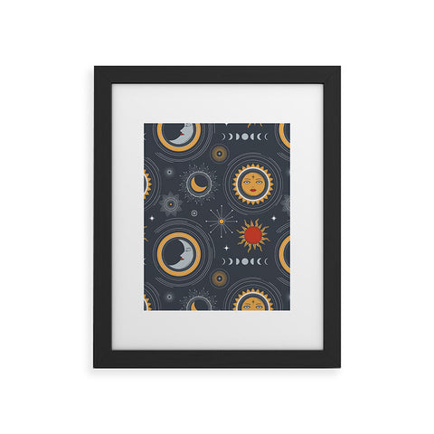 Emanuela Carratoni Retro Universe Framed Art Print