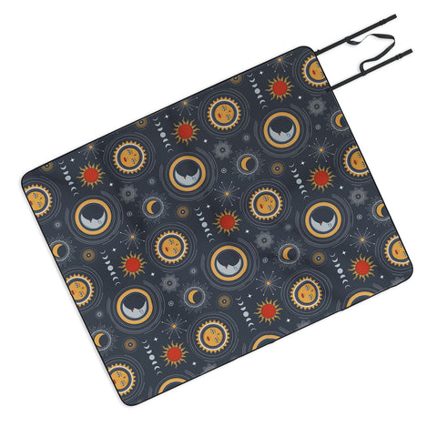 Emanuela Carratoni Retro Universe Picnic Blanket