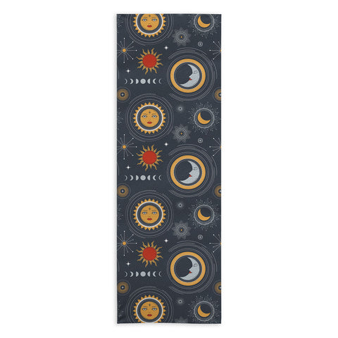 Emanuela Carratoni Retro Universe Yoga Towel