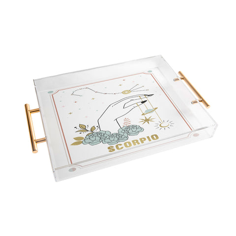 Emanuela Carratoni Scorpio Zodiac Series Acrylic Tray