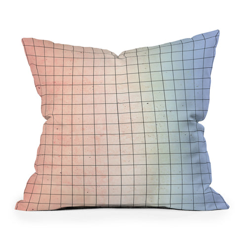 Emanuela Carratoni Serenity and Quartz Geometry Outdoor Throw Pillow