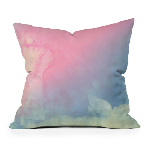 Emanuela Carratoni Serenity and Rose Outdoor Throw Pillow