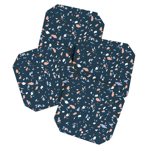 Emanuela Carratoni So Blue Terrazzo Coaster Set
