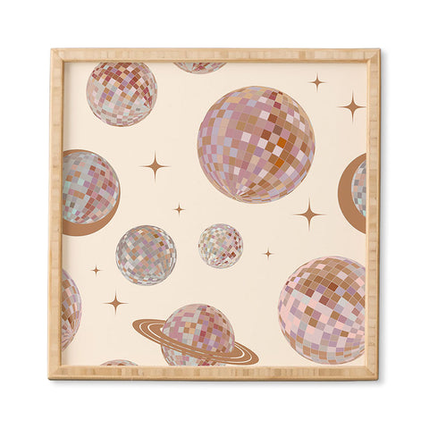 Emanuela Carratoni Space Disco Balls Framed Wall Art